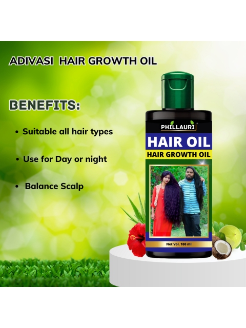 Phillauri Adivasi Hair Oil For Hair Growth Hair Fall Control - 100ml 3 Phillauri Adivasi Hair Oil For Hair Growth Hair Fall Control - 100ml