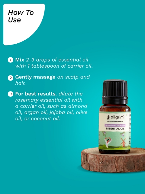 Pilgrim Anti Hairfall Range Spanish Rosemary Essential Oil for Hair Growth - 10ml 5 Pilgrim Anti Hairfall Range Spanish Rosemary Essential Oil for Hair Growth - 10ml