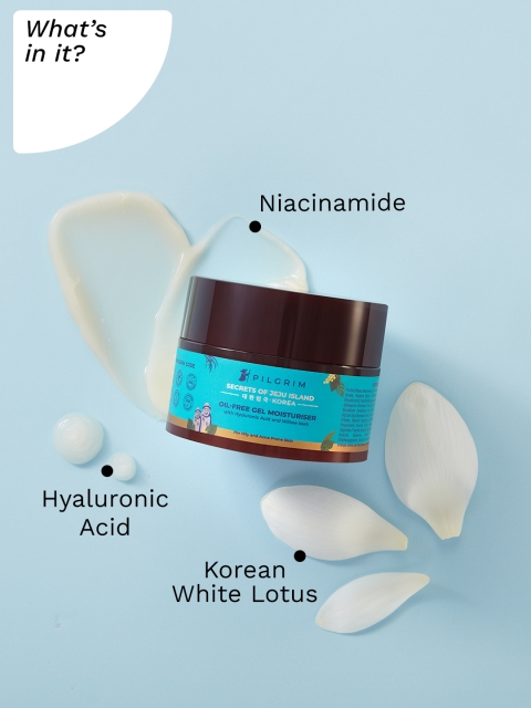 Pilgrim Oil-Free Gel Face Moisturizer with Niacinamide,Hyaluronic Acid For Acne-Prone Skin 2 Pilgrim Oil-Free Gel Face Moisturizer with Niacinamide,Hyaluronic Acid For Acne-Prone Skin