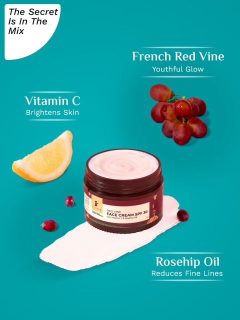 Pilgrim Red Vine Face Cream SPF 30 With Vitamin C & Rosehip Oil For Dark Spots & Ageing 3 Pilgrim Red Vine Face Cream SPF 30 With Vitamin C & Rosehip Oil For Dark Spots & Ageing
