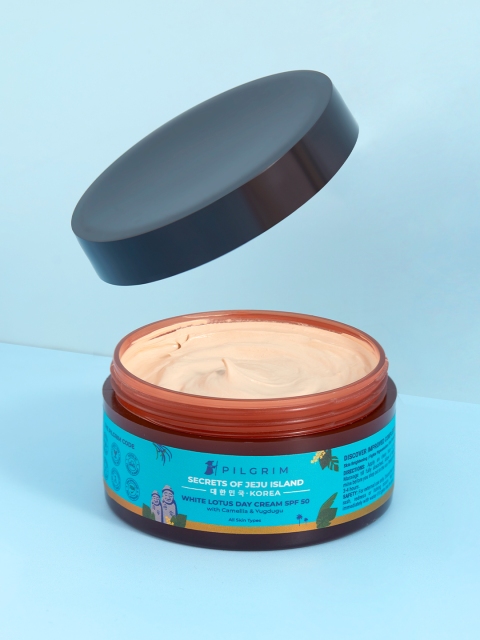 Pilgrim White Lotus Day Cream SPF 50 with Hyaluronic Acid- Skin Brightening & Pigmentation