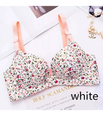 Premium Floral Push Up Seamless Printed Bra for Women - Bra White 2 Premium Floral Push Up Seamless Printed Bra for Women - Bra White