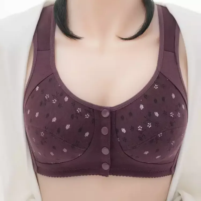 Printed Bra Maternity Bra Front Button Bra Silk Bra Comfortable Bra Ladies' Undergarments - Bra 2 Printed Bra Maternity Bra Front Button Bra Silk Bra Comfortable Bra Ladies' Undergarments - Bra