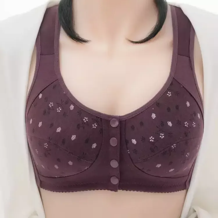 Printed Bra Maternity Bra Front Button Bra Silk Bra Comfortable Bra Ladies' Undergarments - Bra 1 Printed Bra Maternity Bra Front Button Bra Silk Bra Comfortable Bra Ladies' Undergarments - Bra
