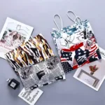 Printed Slim Strap Padded Body Shape Bra For Women-one Piece - Bra