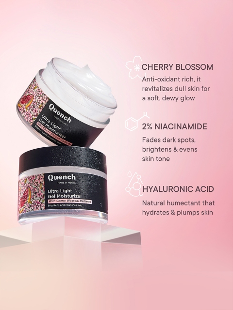 Quench 2% Niacinamide Ultra Light Gel Moisturizer for Intense Brightening - 50ml 3 Quench 2% Niacinamide Ultra Light Gel Moisturizer for Intense Brightening - 50ml