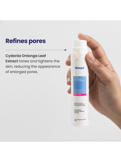 Reequil Oil Free Mattifying Moisturiser 50g 6 Reequil Oil Free Mattifying Moisturiser 50g