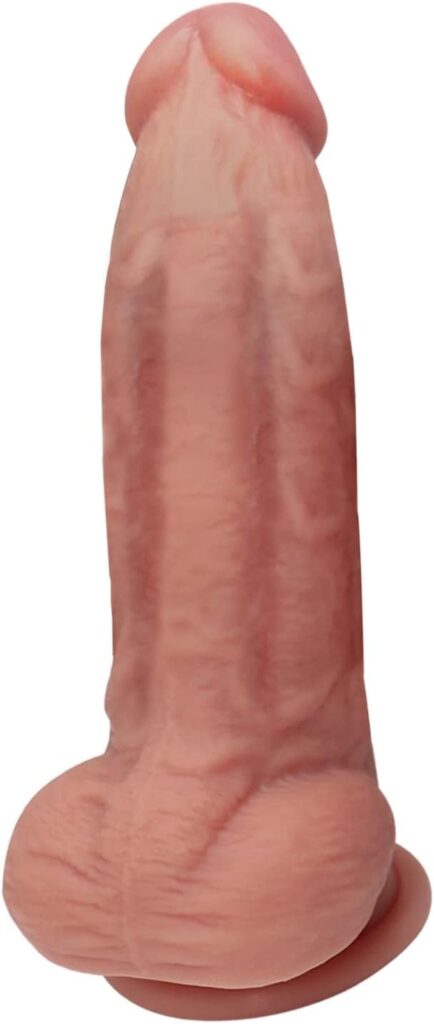 Sex Toy for Women 7 Inch Realistic Silicone Dildo,Body-Safe Material Strong Suction Cup Ultra Soft