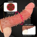 Sex Toys for Men, Penis Sleeve, Penis Ring Silicone Cock Sleeve Male