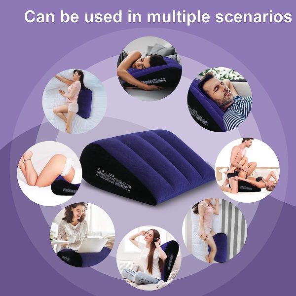 Sex Toys Pillow Position Cushion Triangle Inflatable Ramp Furniture Couples Toy Positioning Men Women for Couples 2 Sex Toys Pillow Position Cushion Triangle Inflatable Ramp Furniture Couples Toy Positioning Men Women for Couples