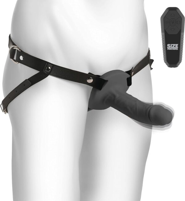 SIZE MATTERS 2" Erection 28X Realistic Vibrating Premium Silicone Penis Sheath with Remote for Men