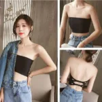 Strapless Padded Tube Silk Foam Bra For Women One Piece Bra
