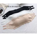 Strapless Padded Tube Silk Foam Bra For Women One Piece Bra Multicolor