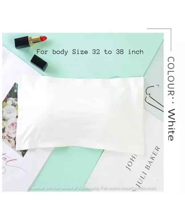Strapless Padded Tube Silk Foam Bra For Women One Piece Bra White