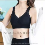 Stylish Soft Comfortable Lace Padded Bra for Women Black