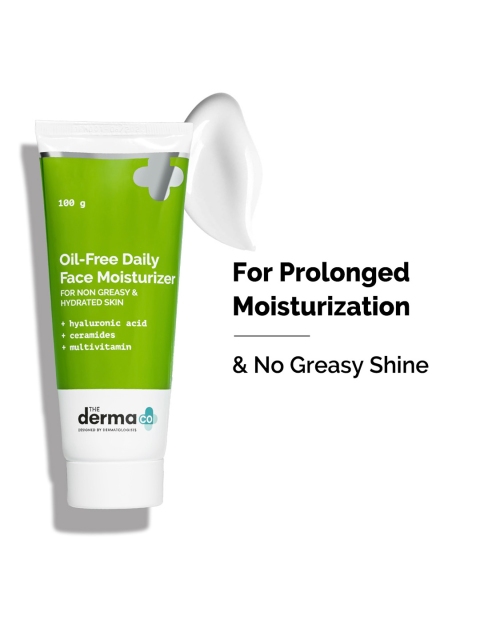 The Derma co. Oil-Free Daily Face Moisturizer with Hyaluronic Acid & Ceramides - 100 g