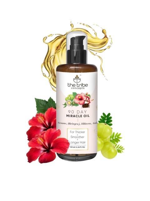 The Tribe Concepts 90 Day Miracle Hair Oil With Bhringraj For Longer Hair - 100 ml