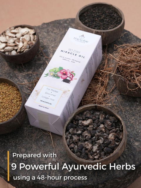 The Tribe Concepts 90 Day Miracle Hair Oil With Bhringraj For Longer Hair - 100 ml 3 The Tribe Concepts 90 Day Miracle Hair Oil With Bhringraj For Longer Hair - 100 ml