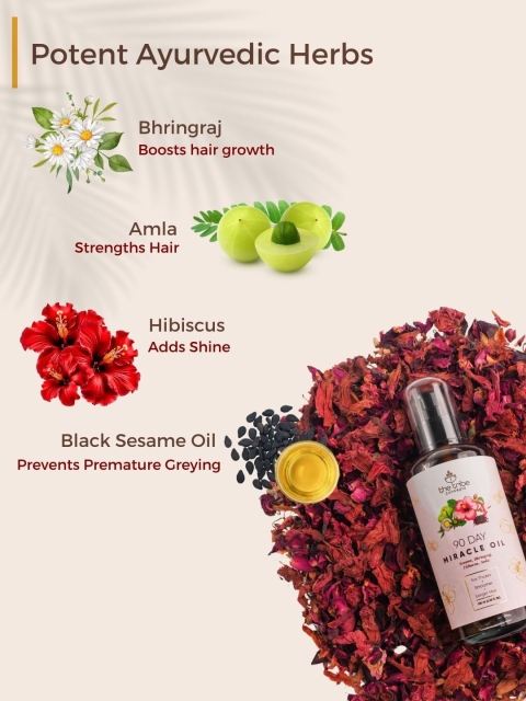 The Tribe Concepts 90 Day Miracle Hair Oil With Bhringraj For Longer Hair - 100 ml 5 The Tribe Concepts 90 Day Miracle Hair Oil With Bhringraj For Longer Hair - 100 ml