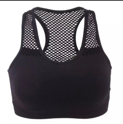 Women Bra Yoga Bra Mesh Hollow Out Breathable Fitness Shockproof Quick drying on the back For Running Gym Push Up Air Bra Black 2 Women Bra Yoga Bra Mesh Hollow Out Breathable Fitness Shockproof Quick drying on the back For Running Gym Push Up Air Bra Black