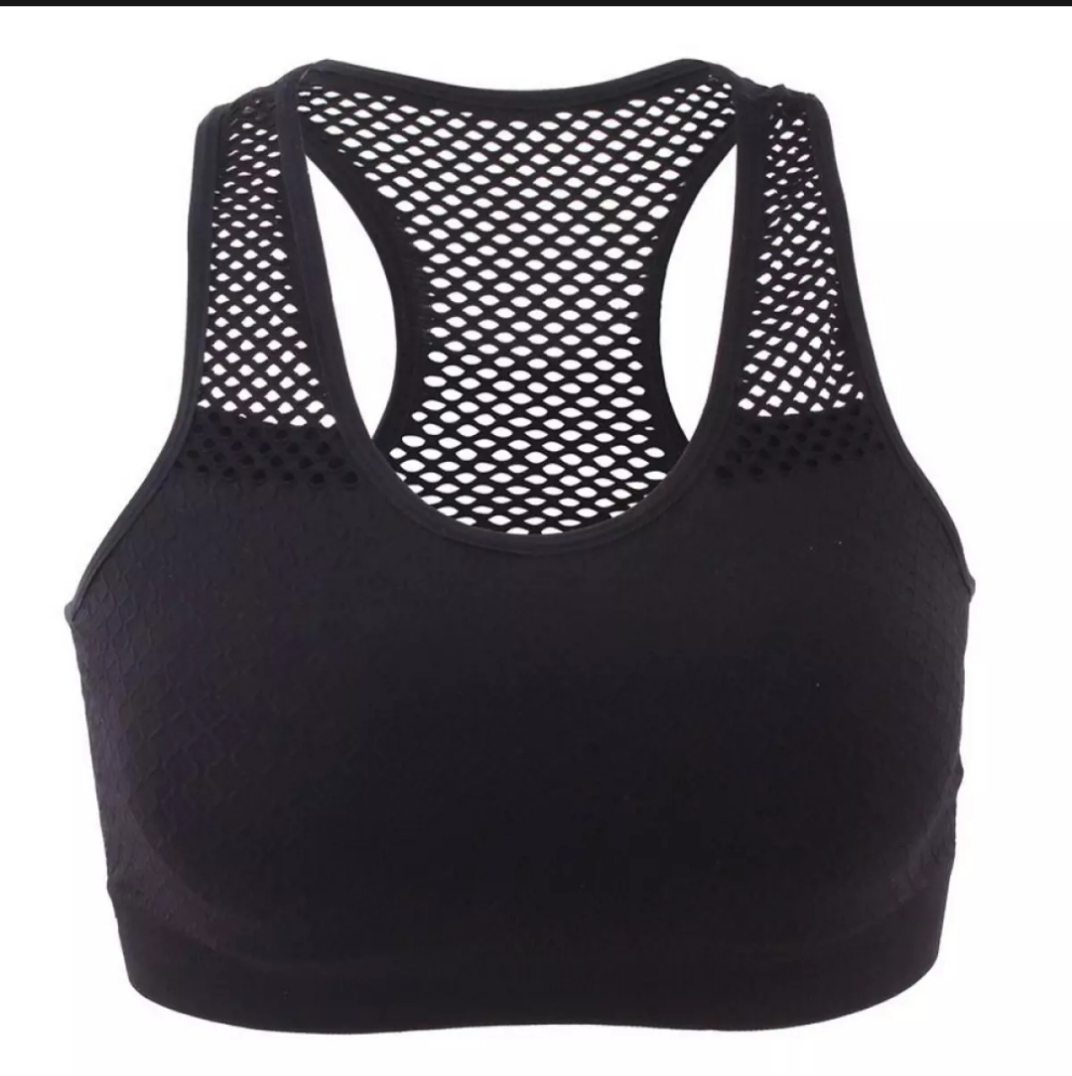 Women Bra Yoga Bra Mesh Hollow Out Breathable Fitness Shockproof Quick drying on the back For Running Gym Push Up Air Bra Black 1 Women Bra Yoga Bra Mesh Hollow Out Breathable Fitness Shockproof Quick drying on the back For Running Gym Push Up Air Bra Black
