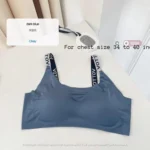 Women Sports Push Up Bra for Gym Fitness Exercises and regular use-One Piece Lake Water Dark blue
