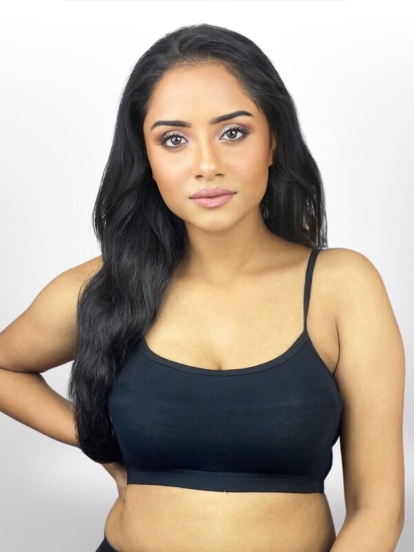 Women's Everyday Cotton Comfort Black Bra