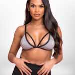 Womens Three Quarters Unpadded Bralette.