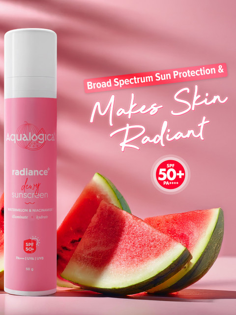 Aqualogica Lightweight SPF 50+ PA+++ Radiance & Dewy Sunscreen For Oily Skin 50g