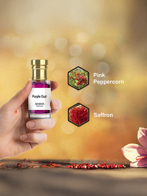 Arabian Aroma Purple Oud Long Lasting Non Alcoholic Attar - 6 ml 2 Arabian Aroma Purple Oud Long Lasting Non Alcoholic Attar - 6 ml