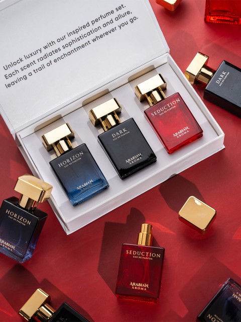 Arabian Aroma Unisex Set of 3 Perfume Gift - 30 ml Each 3 Arabian Aroma Unisex Set of 3 Perfume Gift - 30 ml Each