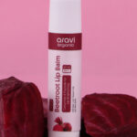 Aravi Organic Tinted Lip Balm With SPF 50 PA+++ Kojic Acid & Peptide Lip Brightening 5g