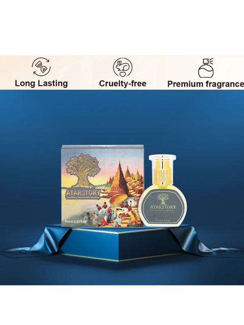 ATARSTORY Rose Oudh Alcohol Free Long Lasting Roll On Attar- 7 ml 5 ATARSTORY Rose Oudh Alcohol Free Long Lasting Roll On Attar- 7 ml