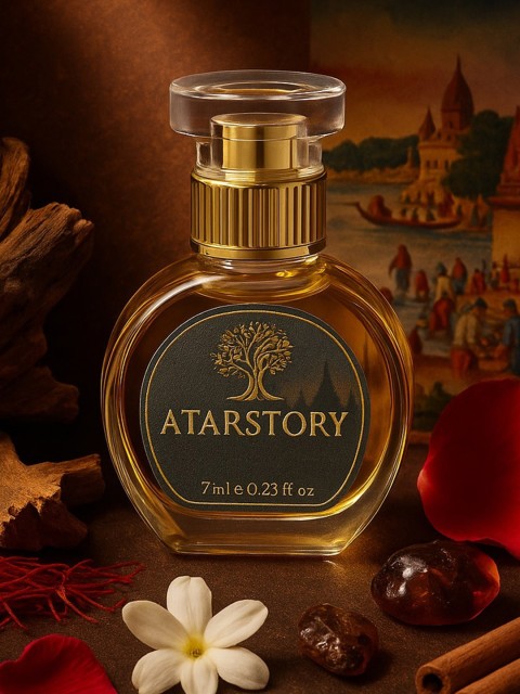 ATARSTORY Rose Oudh Alcohol Free Long Lasting Roll On Attar- 7 ml