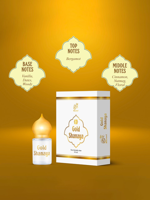 BinAwf Gold Shanaya Long Lasting Premium Attar - 6 ml 5 BinAwf Gold Shanaya Long Lasting Premium Attar - 6 ml