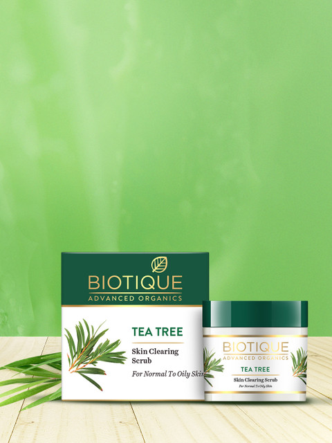 Biotique Unisex Advanced Organics Tea Tree Skin Clearing Face Scrub 50 g