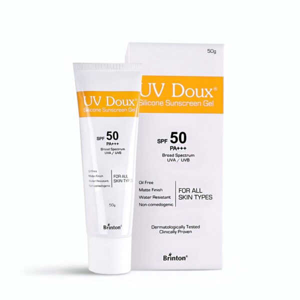 Brinton Uv Doux Spf 50 Tube Of 50gm Silicone Sunscreen Gel