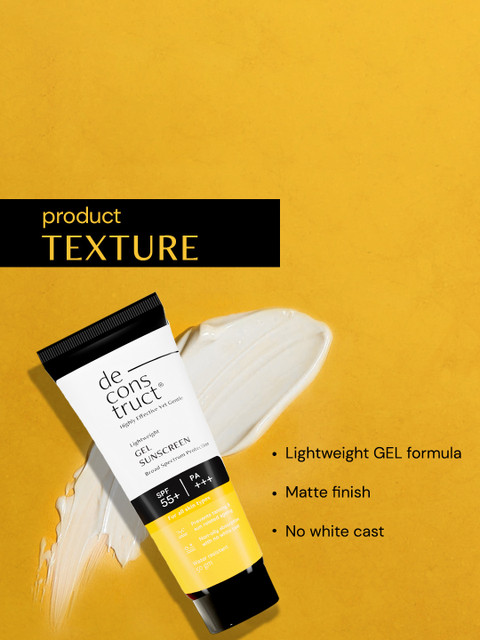 Buy Deconstruct Lightweight Gel Sunscreen SPF 55+ PA+++ 50g - - Personal Care for Unisex 4 Buy Deconstruct Lightweight Gel Sunscreen SPF 55+ PA+++ 50g - - Personal Care for Unisex