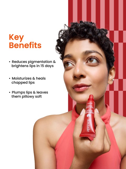 Buy FoxTale SPF 30 Brightening Lip Balm With Peptides & Vit C Ruby Glaze 12 G - - Personal Care for Unisex 3 Buy FoxTale SPF 30 Brightening Lip Balm With Peptides & Vit C Ruby Glaze 12 G - - Personal Care for Unisex