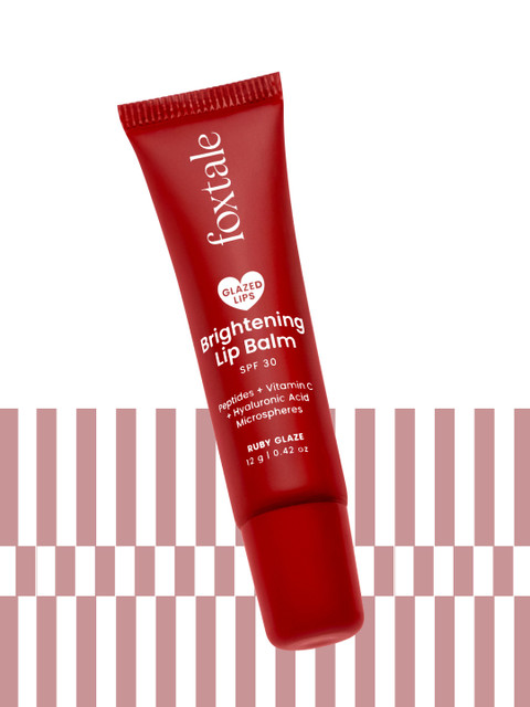 Buy FoxTale SPF 30 Brightening Lip Balm With Peptides & Vit C Ruby Glaze 12 G - - Personal Care for Unisex