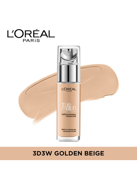 Buy LOreal Paris True Match Super Blendable SPF17 Liquid Foundation 30ml Golden Beige D3W3 - - Personal Care for Women 4 Buy LOreal Paris True Match Super Blendable SPF17 Liquid Foundation 30ml Golden Beige D3W3 - - Personal Care for Women