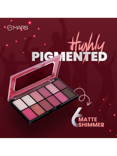 Buy MARS Dance Of Joy 12 In 1 Ultra Pigmented Eyeshadow Palette Shade 02 - - Personal Care for Women 3 Buy MARS Dance Of Joy 12 In 1 Ultra Pigmented Eyeshadow Palette Shade 02 - - Personal Care for Women