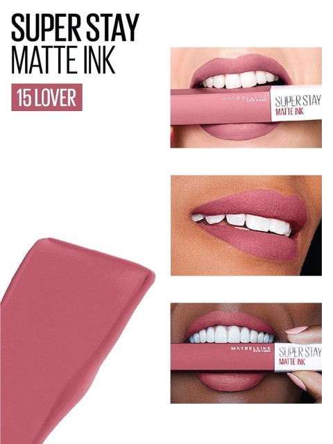 Buy Maybelline New York Super Stay Matte Ink Liquid Lipstick 5 Ml Lover 15 - - Personal Care for Women 4 Buy Maybelline New York Super Stay Matte Ink Liquid Lipstick 5 Ml Lover 15 - - Personal Care for Women