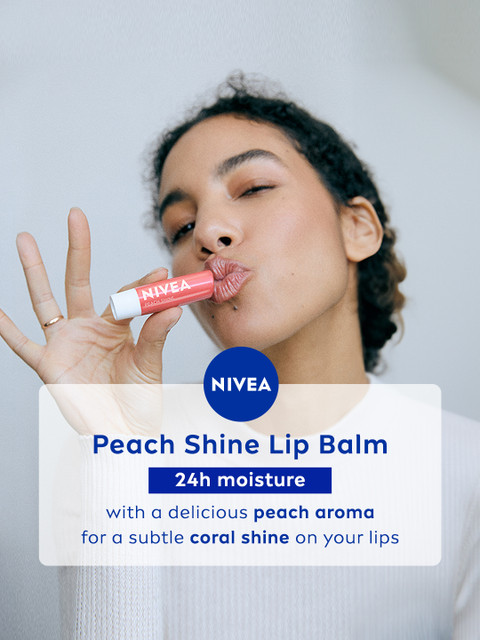 Buy Nivea Caring Lip Balm Peach Shine 4.8g - - Personal Care for Women 4 Buy Nivea Caring Lip Balm Peach Shine 4.8g - - Personal Care for Women