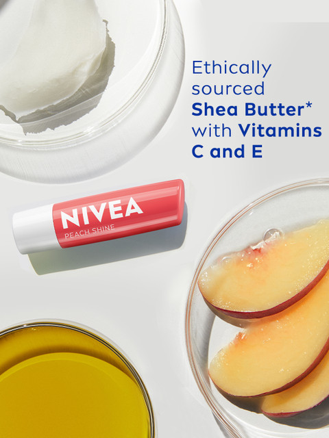 Buy Nivea Caring Lip Balm Peach Shine 4.8g - - Personal Care for Women 5 Buy Nivea Caring Lip Balm Peach Shine 4.8g - - Personal Care for Women