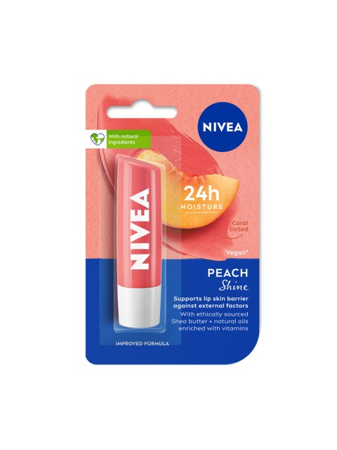 Buy Nivea Caring Lip Balm Peach Shine 4.8g - - Personal Care for Women
