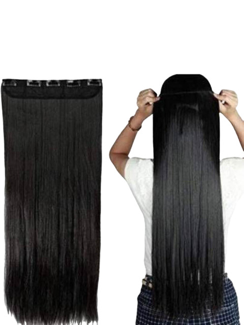 D-Divine 5 Clip-In Straight Locks Hair Extension 60.96 cm - Black 3 D-Divine 5 Clip-In Straight Locks Hair Extension 60.96 cm - Black