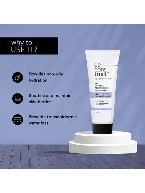 Deconstruct Oil-Free Moisturizer Non Sticky with 72 HR Hydration- 50g 3 Deconstruct Oil-Free Moisturizer Non Sticky with 72 HR Hydration- 50g