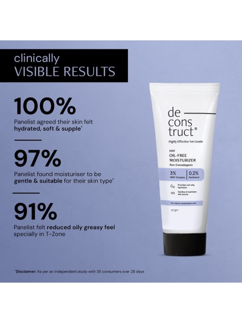 Deconstruct Oil-Free Moisturizer Non Sticky with 72 HR Hydration- 50g 5 Deconstruct Oil-Free Moisturizer Non Sticky with 72 HR Hydration- 50g
