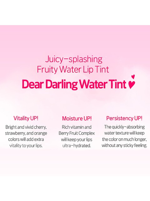 ETUDE Dear Darling Water Tint 9g - Red Grapefruit Ade 4 5 ETUDE Dear Darling Water Tint 9g - Red Grapefruit Ade 4